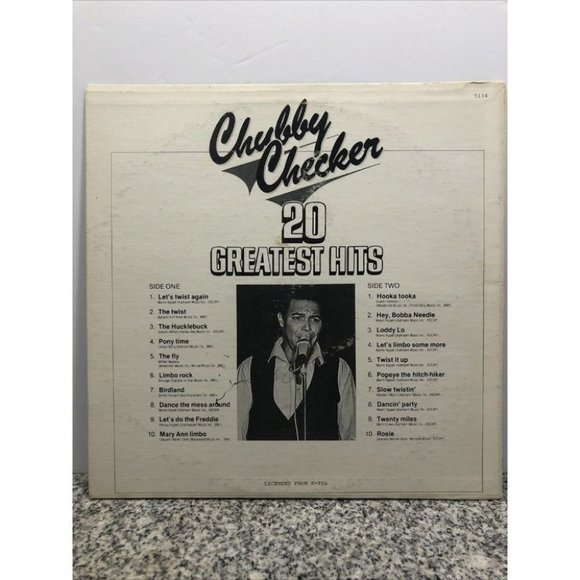 Chubby Checker – 20 Greatest Hits Vinyl LP Record Album MB 5104 - Picture 2 of 8